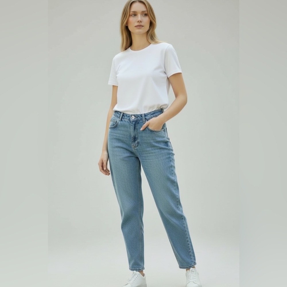 Vintage JG Hook 80s/90s High Rise Tapered Mom Jeans USA 100% Cotton Size 18 Tall